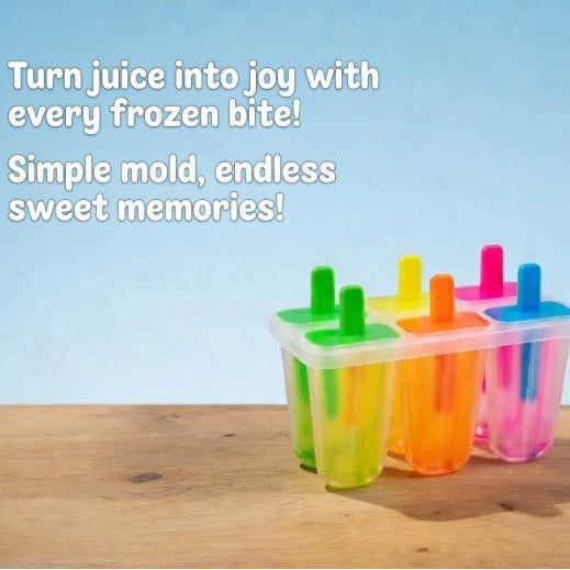 Plastic Ice Cream Mold Homemade Popsicle Maker Freezer Tray Set