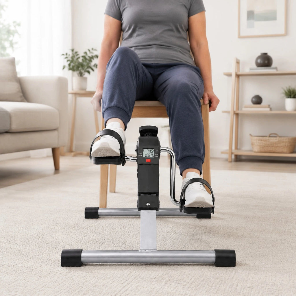 Digital Pedal Exerciser for Convenient Home Arm and Leg Workouts