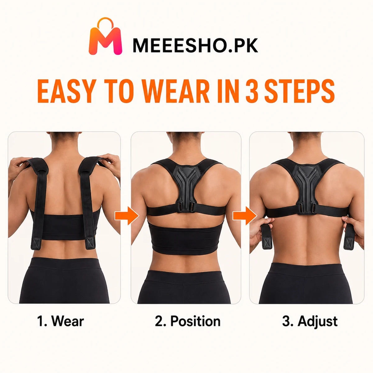 Adjustable Back Posture Corrector Brace for Men and Women Adults