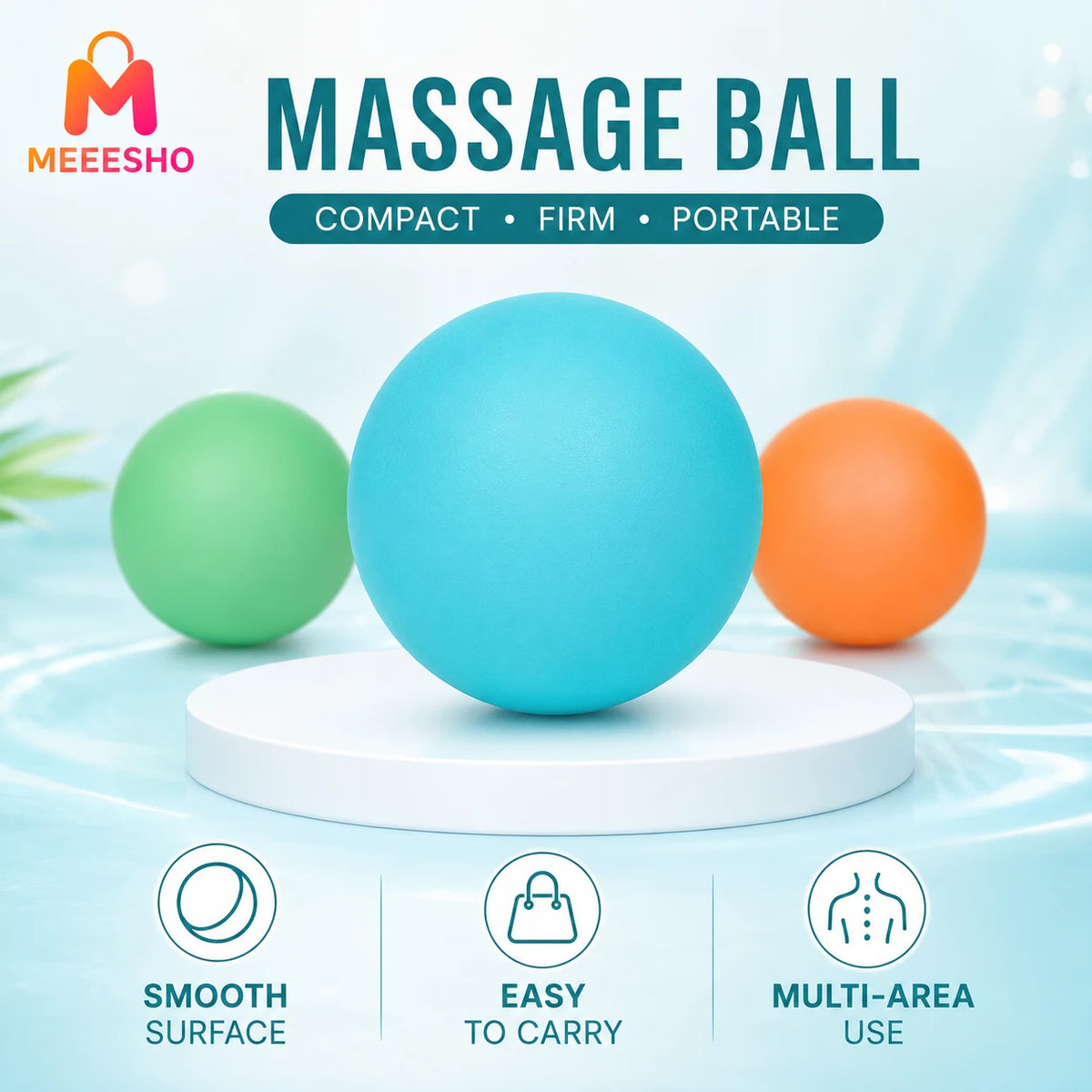 Portable Massage Ball for Yoga, Muscle Relaxation and Targeted Recovery