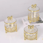 European Retro Gold Plated Candy Nut Luxury Storage Decorative Jar