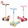 Amazing Kids Manual Scooter Adjustable Three Wheel Outdoor Fun Balance Ride