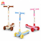 Amazing Kids Manual Scooter Adjustable Three Wheel Outdoor Fun Balance Ride