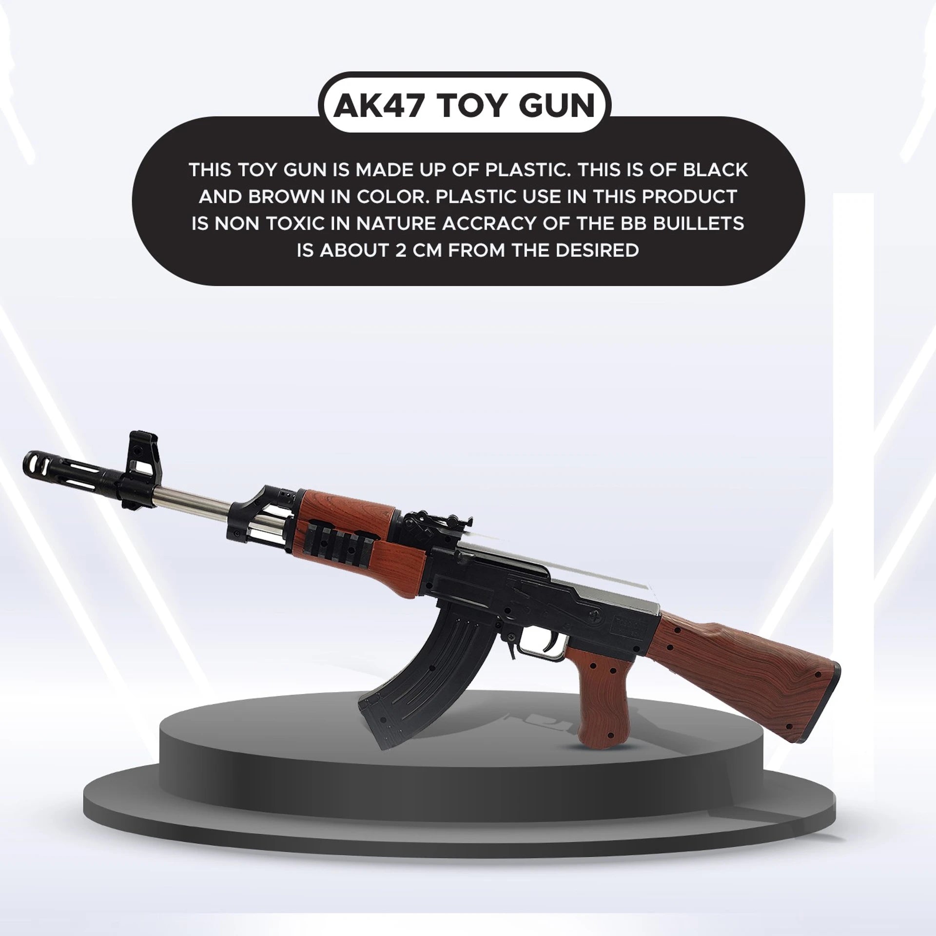 DIVI Divine AK47 Toy Gun With 500 Bullets Kids Blaster
