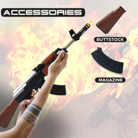 DIVI Divine AK47 Toy Gun With 500 Bullets Kids Blaster