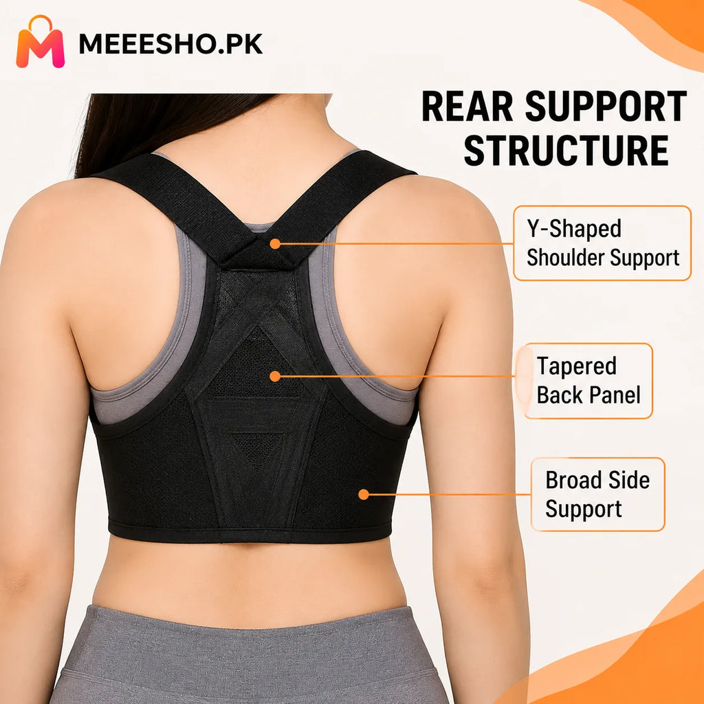 Unisex Adjustable Posture Corrector Brace for Comfortable Daily Back Support