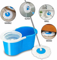 Magic Spin Mop Bucket Stainless Steel Rod Home Cleaning System