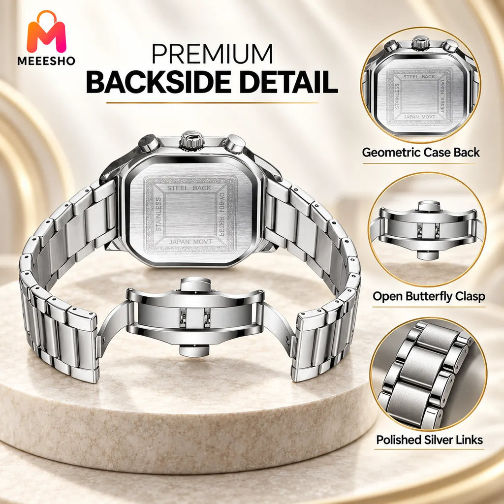 CHENXI Luxury Men’s Chronograph Watch With Luminous Stainless Steel Design