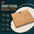 Luxury Bamboo Digital Weight Scale for Accurate Smart Home Tracking