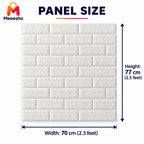3D Brick Wallpaper Self Adhesive Waterproof Wall Sticker Home Decor