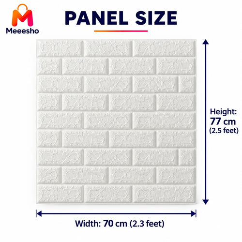 3D Brick Wallpaper Self Adhesive Waterproof Wall Sticker Home Decor