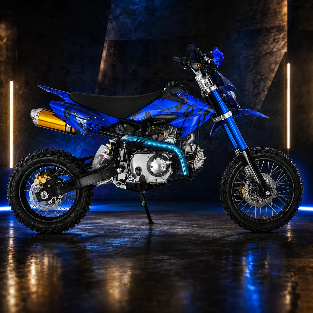 Premium Blue Dirt Bike Powerful Off-Road Adventure Motorcycle for Kids