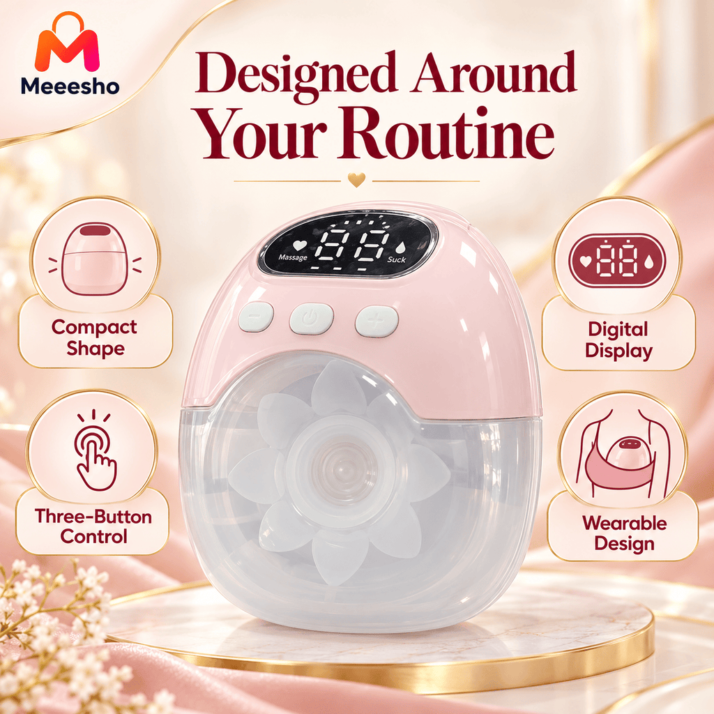 Portable Electric Breast Pump With Massage Suction Modes For Mothers