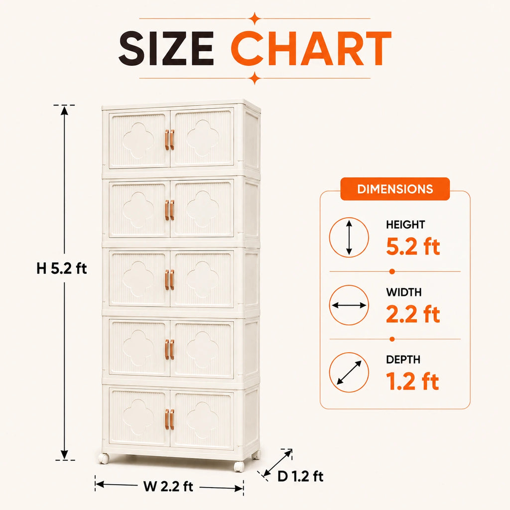Elegant Multipurpose Storage Cupboard With Doors for Smart Home Organization