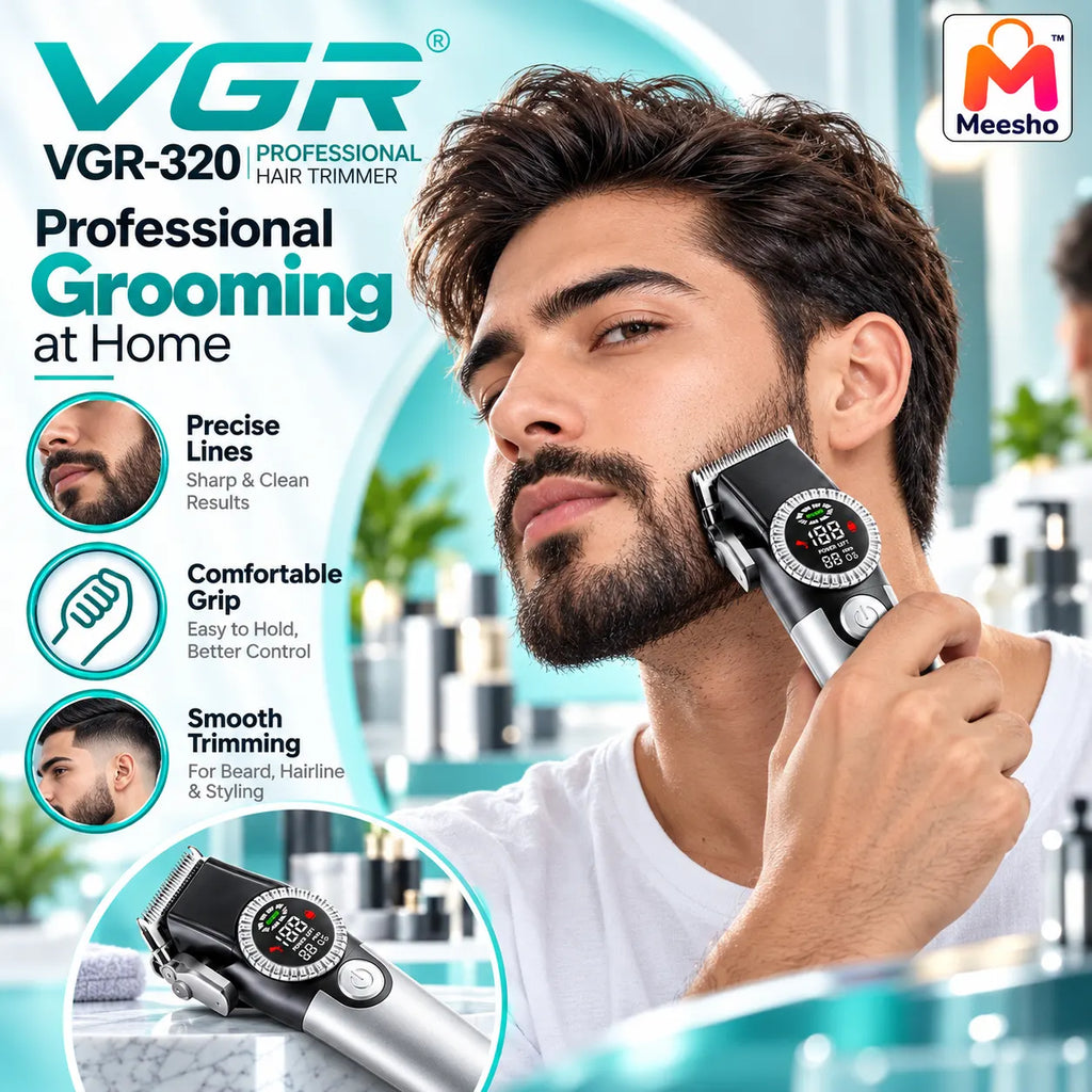 VGR-320 Professional Hair Trimmer for Precision Cuts