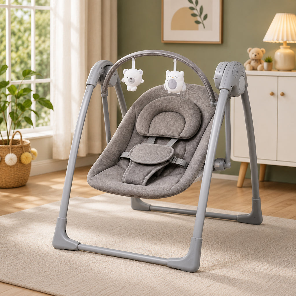 Multifunctional Electric Baby Rocking Chair Folding Newborn Bouncer High Seat Comfort
