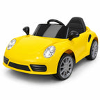 Porsche-Style Kids Electric Ride-On Sports Car with Bright LED Lights