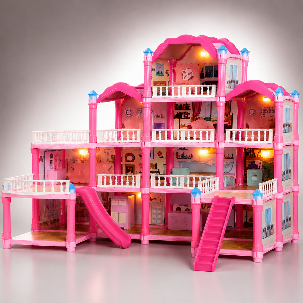 Luxury Girls Doll House Playset Large Dream Villa Toy With Furniture