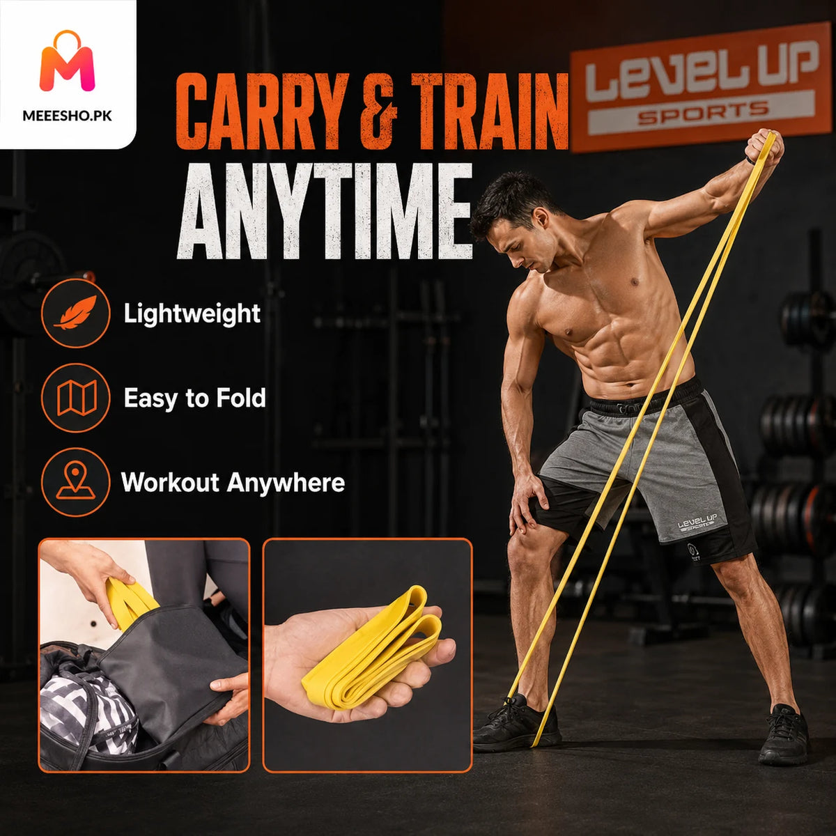 Heavy Resistance Pull-Up Assist Band for Gym Yoga Pilates Training