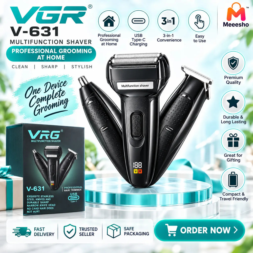 VGR V-631 3-in-1 Multifunction Grooming Kit for Men