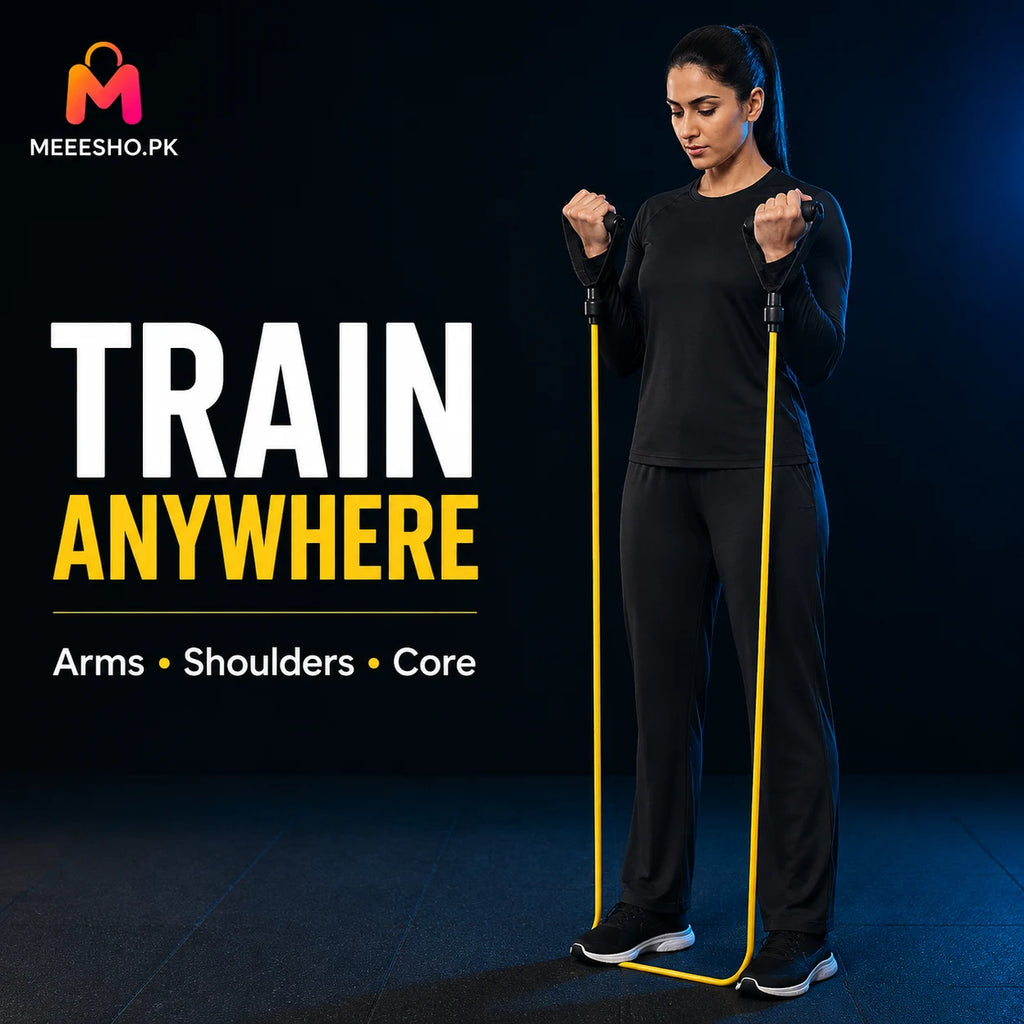 Portable Handle Resistance Band for Full Body Strength Training Workouts