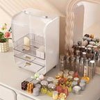 Multi-Functional Makeup Storage Box with Lid | Dustproof Cosmetic Organizer