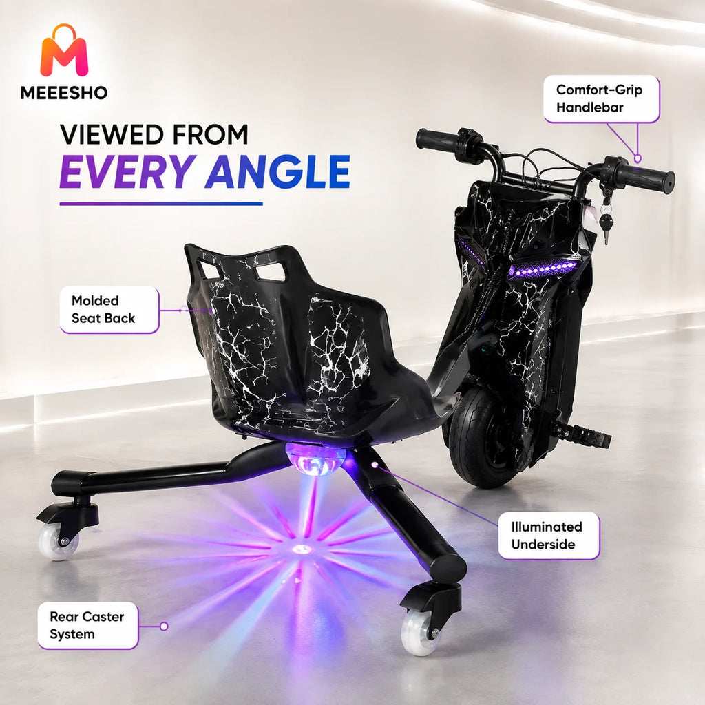 Durable Electric Drift Trike With Three Wheels For Outdoor Fun