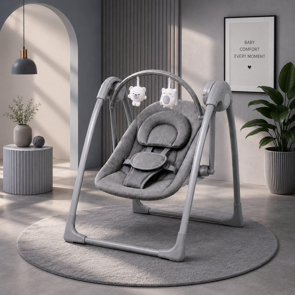 Multifunctional Electric Baby Rocking Chair Folding Newborn Bouncer High Seat Comfort