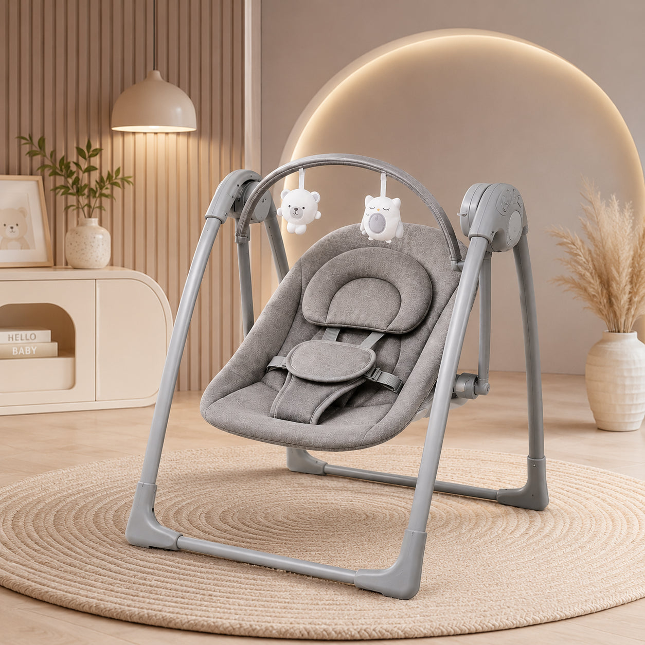 Multifunctional Electric Baby Rocking Chair Folding Newborn Bouncer High Seat Comfort
