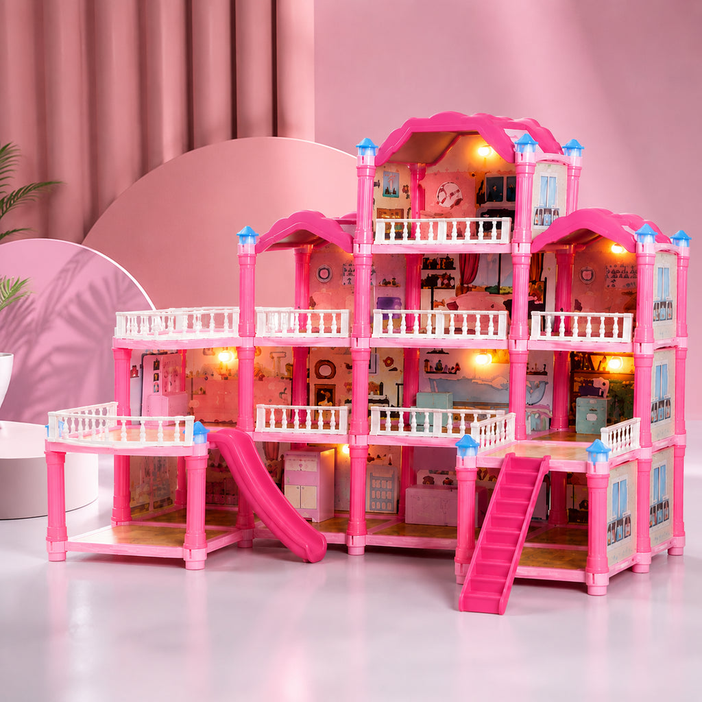 Luxury Girls Doll House Playset Large Dream Villa Toy With Furniture