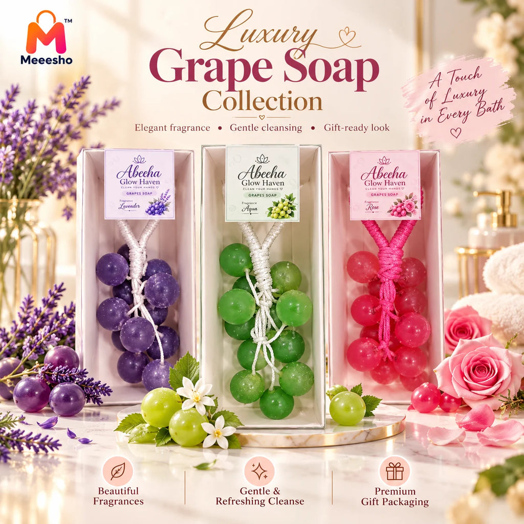 Luxury Grapes Bath Soap in Three Lovely Fragrances