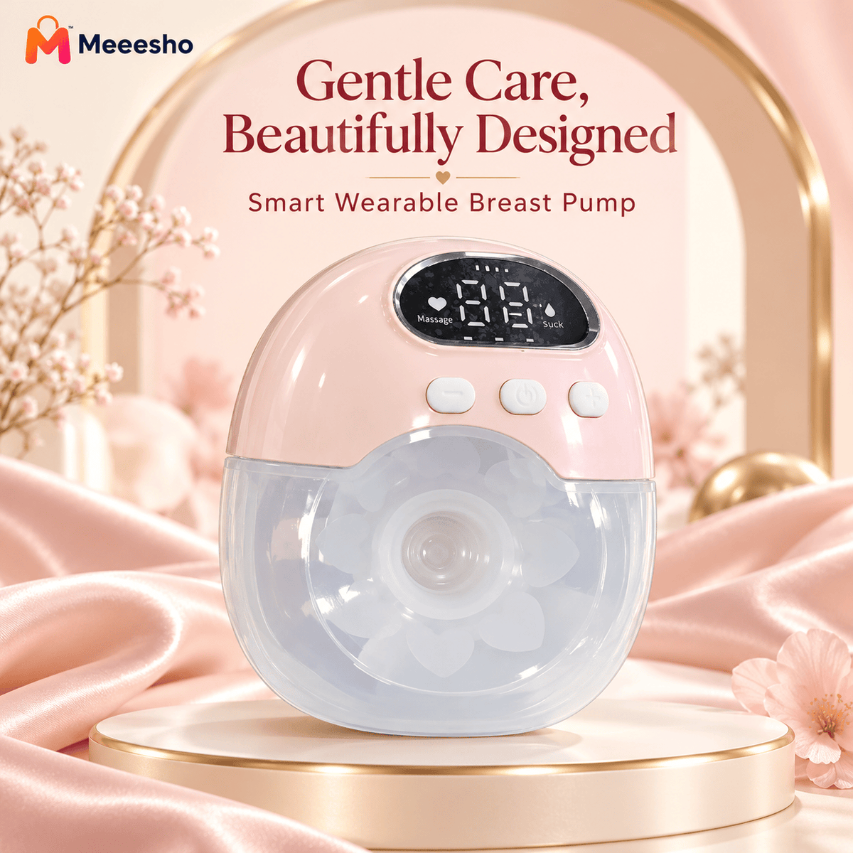 Portable Electric Breast Pump With Massage Suction Modes For Mothers