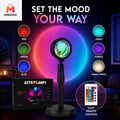 Rotatable USB Rainbow Projection Lamp Creates Dreamy Sunset Room Ambience