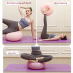 Anti-Burst Thickened Donut Yoga Ball for Balance and Prenatal Fitness
