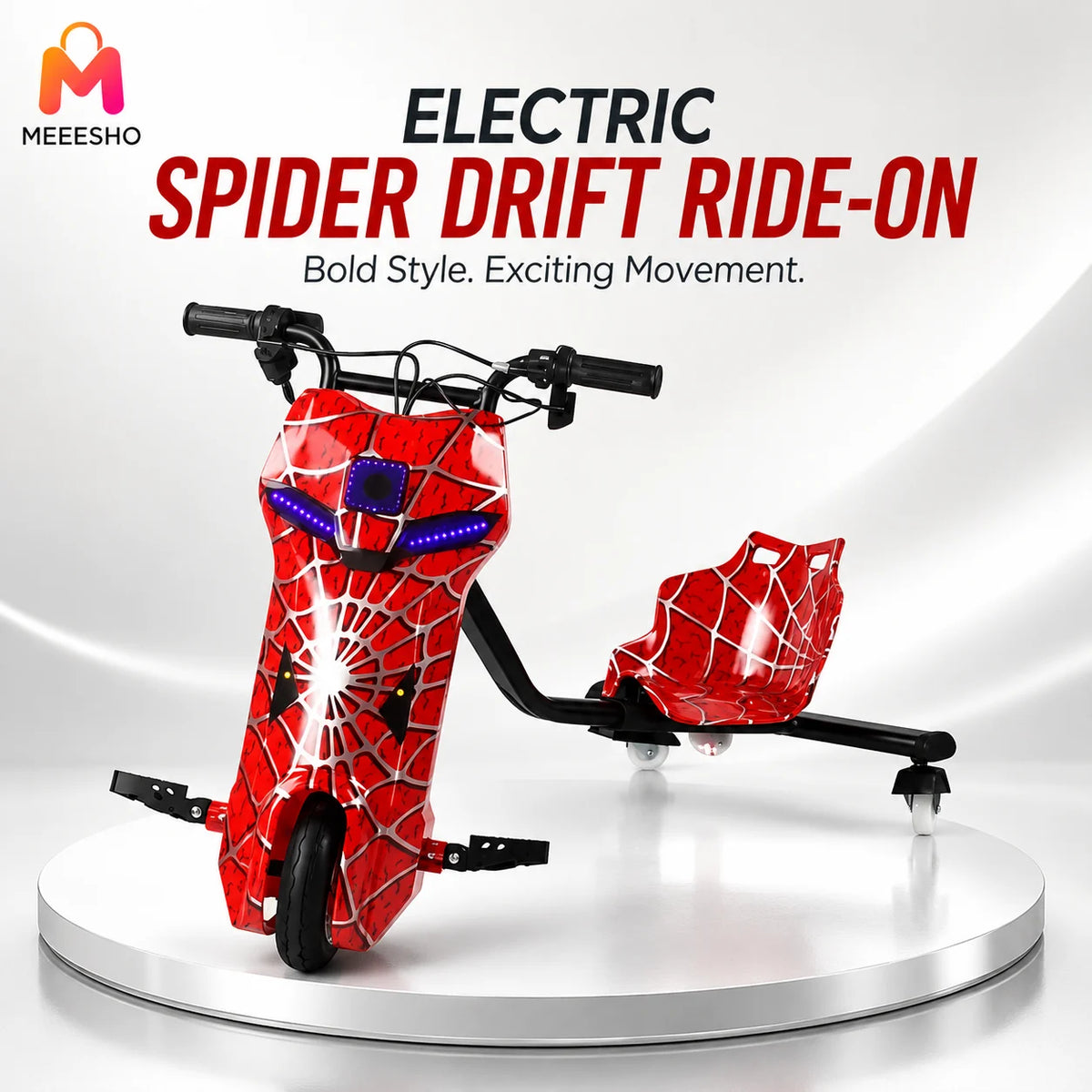 Premium Three-Wheel Electric Drift Trike for Exciting Outdoor Adventure Rides