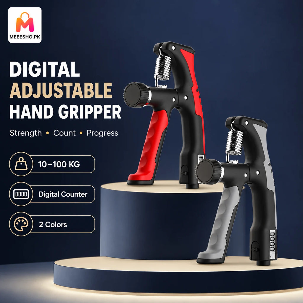 Digital Adjustable Hand Gripper 10–100KG Counter for Forearm Strength Training