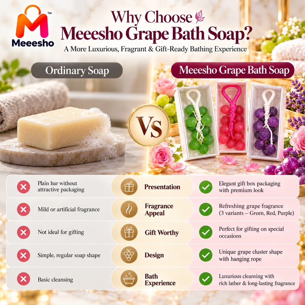 Luxury Grapes Bath Soap in Three Lovely Fragrances