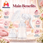 Manual Breast Pump for Gentle  Easy & Comfortable Use