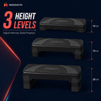 Adjustable Aerobic Step Platform for Non-Slip Full Body Fitness Training