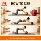 Non-Slip Ab Roller Wheel for Men and Women Core Training