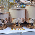 Luxury European Retro Gold Candy Nut Storage Jar Container