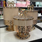 Luxury European Retro Gold Candy Nut Storage Jar Container