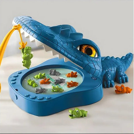 Crocodile Musical Fishing Board Game Rotating Pond Interactive Kids Entertainment Toy