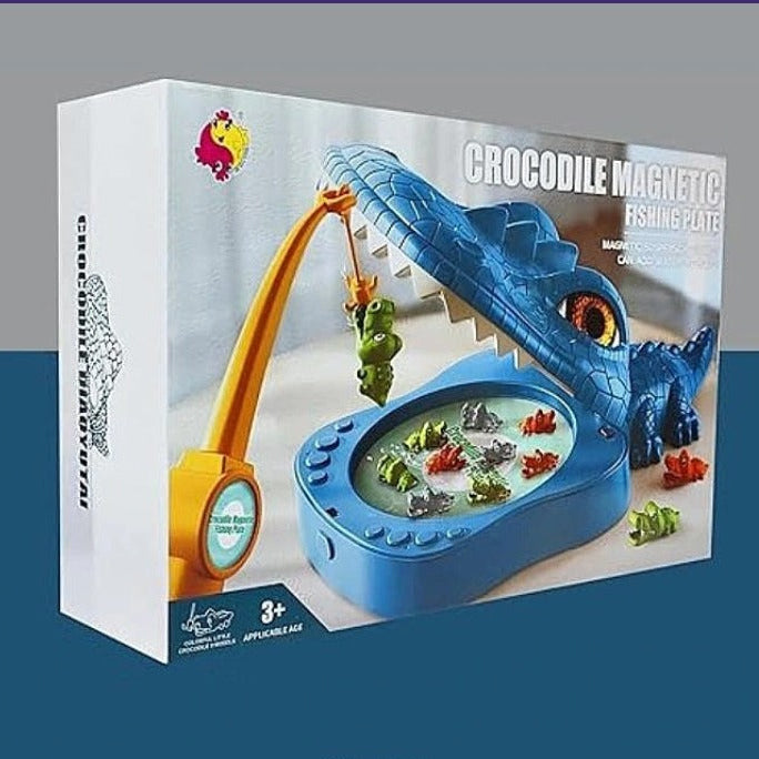 Crocodile Musical Fishing Board Game Rotating Pond Interactive Kids Entertainment Toy