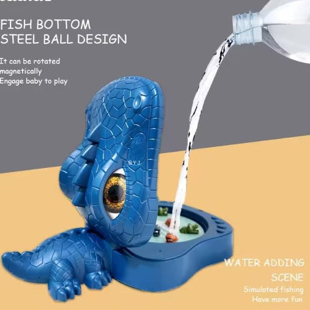 Crocodile Musical Fishing Board Game Rotating Pond Interactive Kids Entertainment Toy