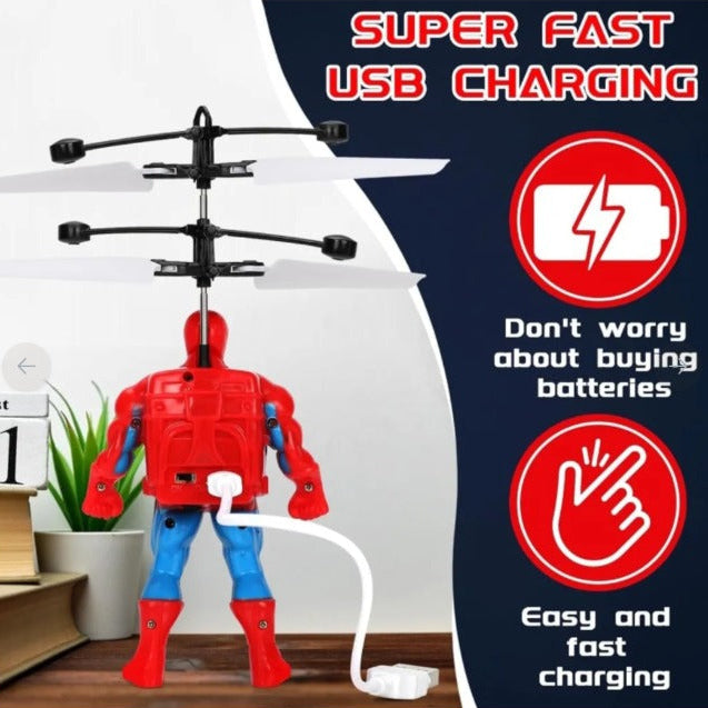 Hand Sensor Marvel Flying Toy Rechargeable Hover Drone Fun For Kids