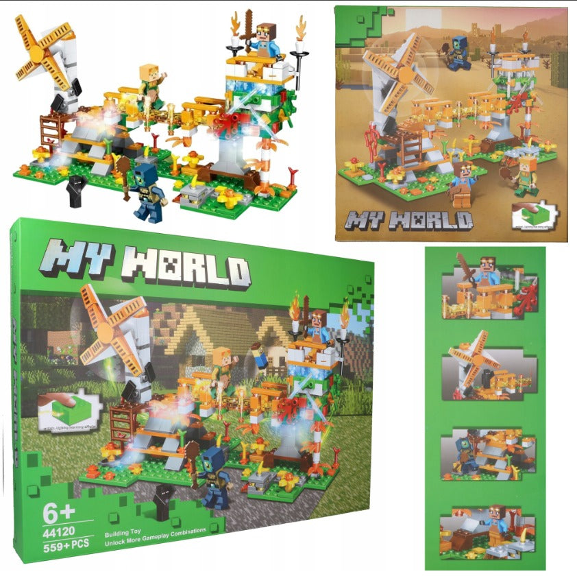 Minecraft Inspired Construction Building Blocks Creative Educational Toy For Children