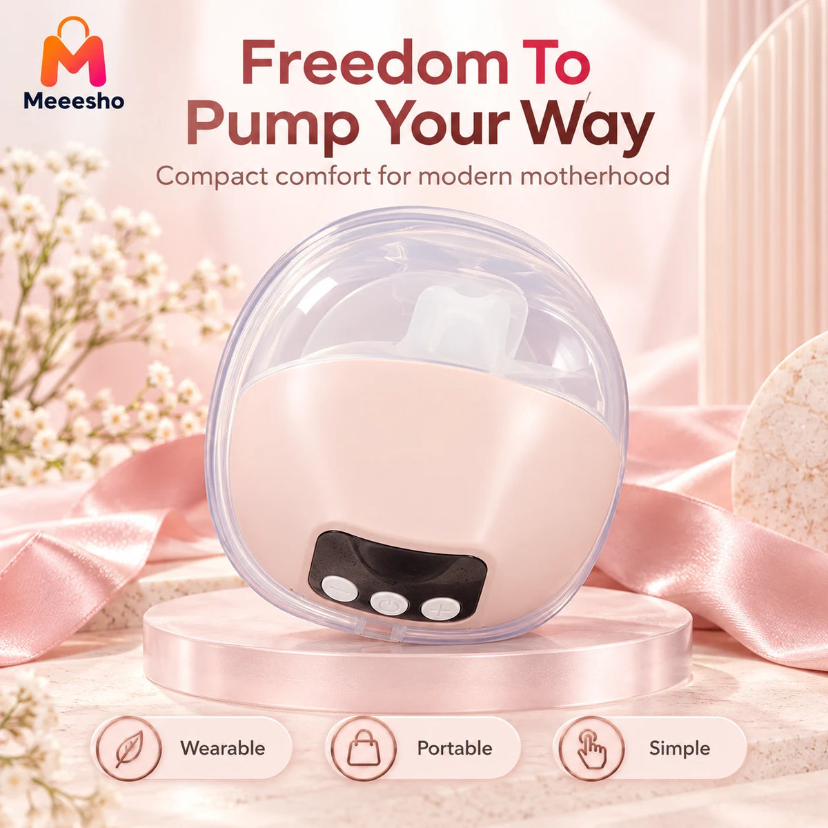Wearable Electric Breast Pump For Comfortable Hands-Free Daily Milk Expression