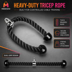 Heavy-Duty Triceps Rope Cable Attachment for Strength Training and Bodybuilding