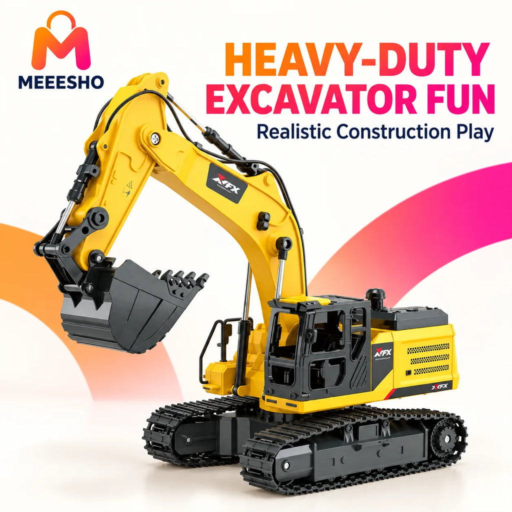 640° Rotating Tracked Excavator Toy With Movable Arm And Bucket